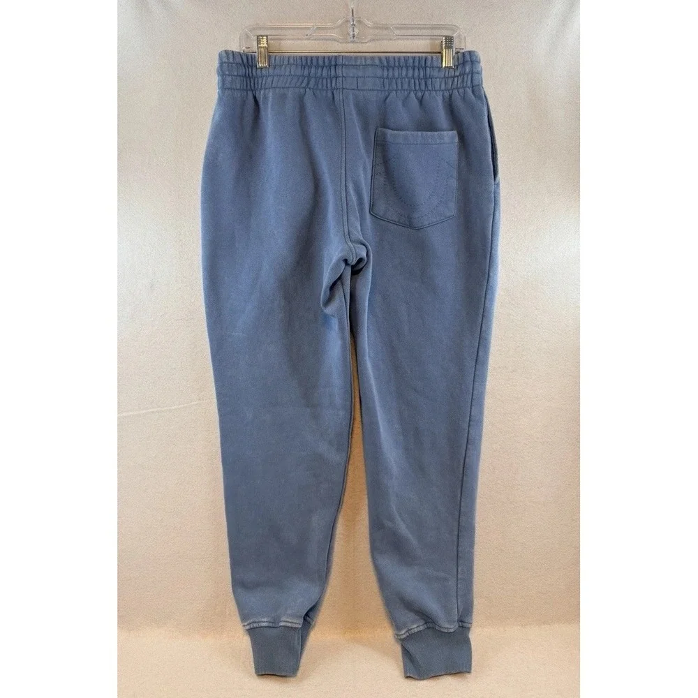 True Religion Men's Small Coronet Blue Horseshoe Washed HS Jogger Sweatpants